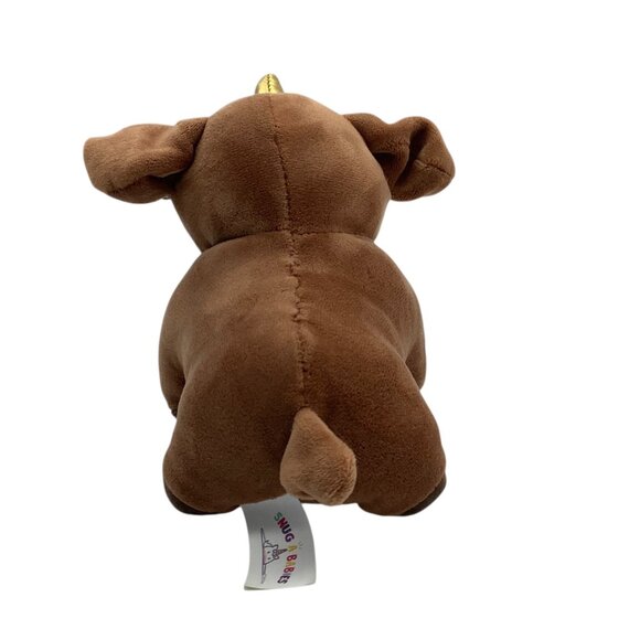 Snug A Babies Pixie Crush Dog Unicorn Brown Dogicorn 5" Plush Stuffed Animal - Picture 3 of 9